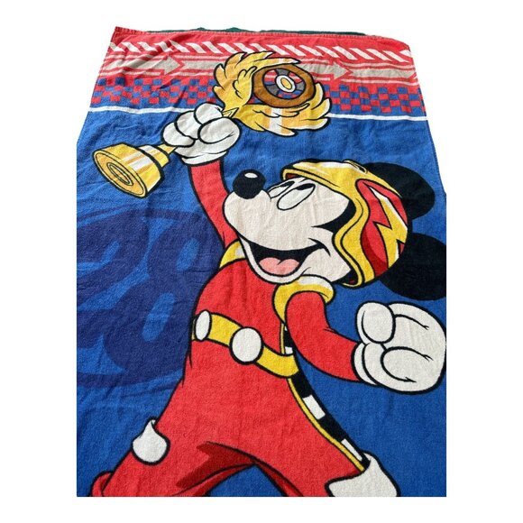 Disney Store Beach Towel – Mickey Mouse Racing #28 Design – 60 x 30 Inches - Picture 2 of 5